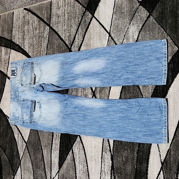 REQUEST EMBROIDERED DOUBLE POCKET STRAIGHT LEG DENIM JEAN - Picture 10 of 16